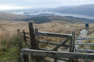 Ian Homer Photography. Kissing gate on the way down the tourist track on the lower slopes of Ben Lomond